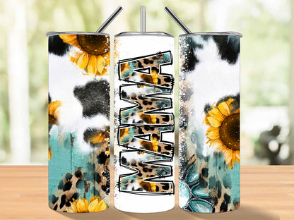 "MAMA" Sunflower 20 oz Tumbler